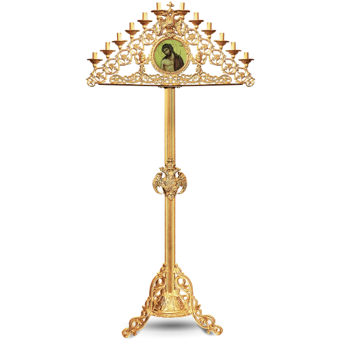 TWELVE BRANCHED VIGIL LAMP