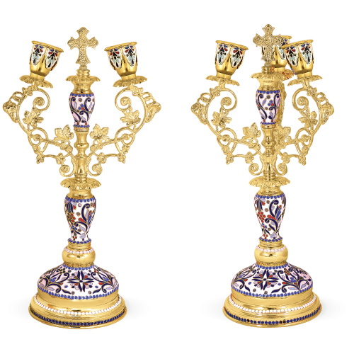 ALTAR CANDLESTICK SET (Vine)