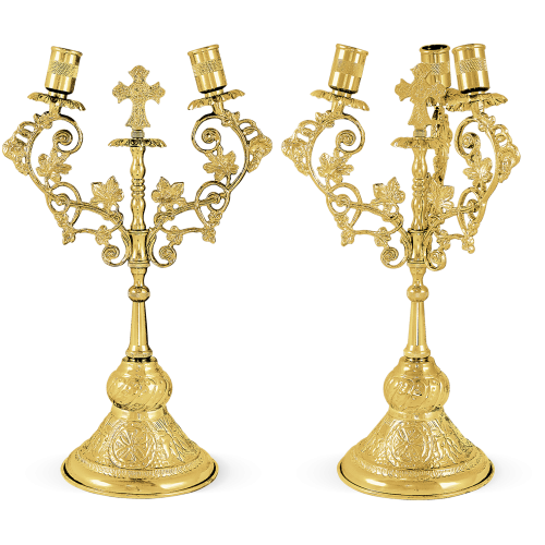 ALTAR CANDLESTICK SET (Vine)