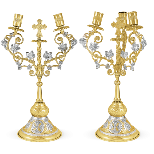 ALTAR CANDLESTICK SET (Vine)