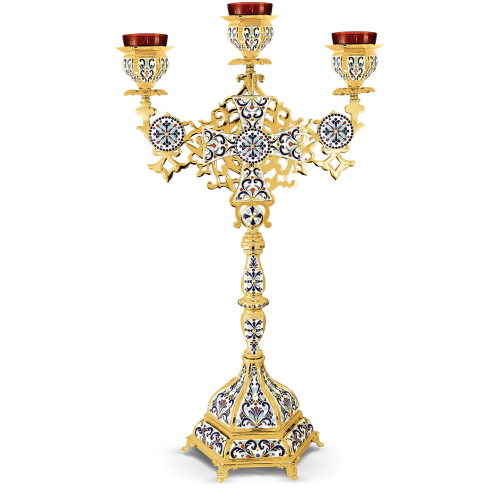 THREE BRANCHED VIGIL LAMP (Patmos)