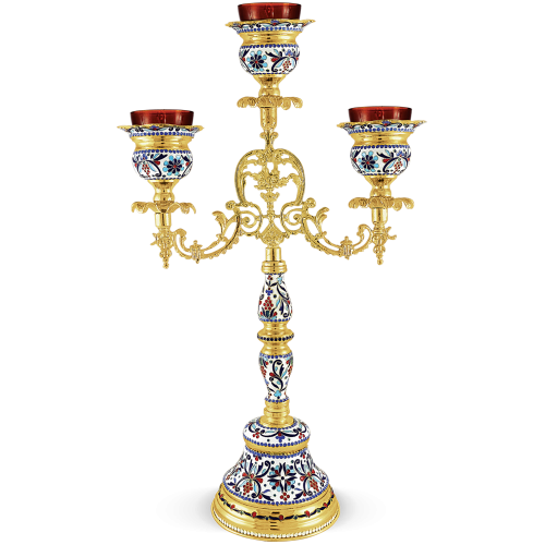 THREE BRANCHED VIGIL LAMP