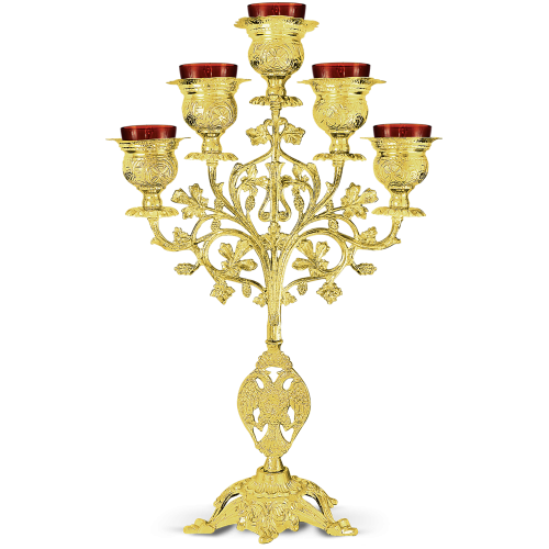FIVE BRANCHED VIGIL LAMP