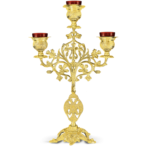 THREE BRANCHED VIGIL LAMP