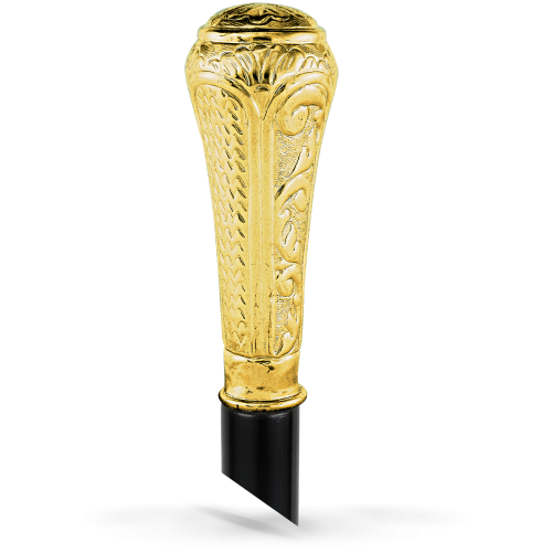 WALKING STICK GOLD PAINTED