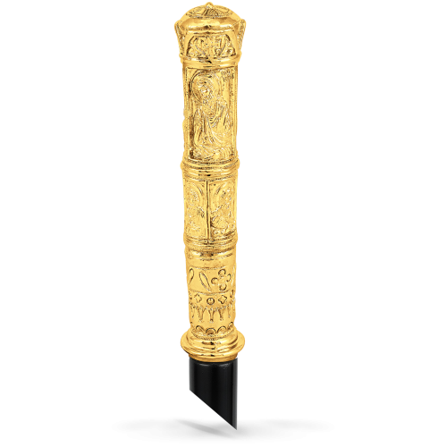 WALKING STICK GOLD PAINTED